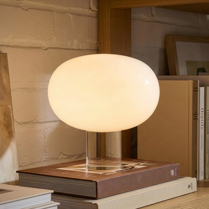 Brightech Callisto Glass LED Table Lamp