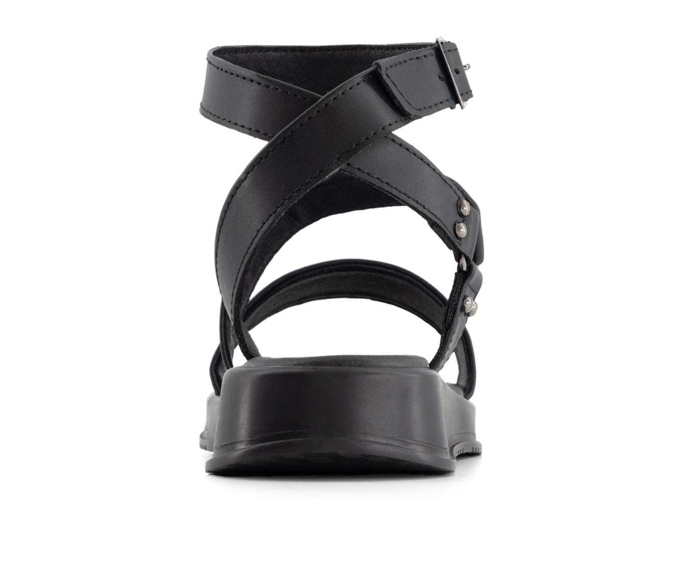 Andrea Womens Flat Sandals With Ankle Strap