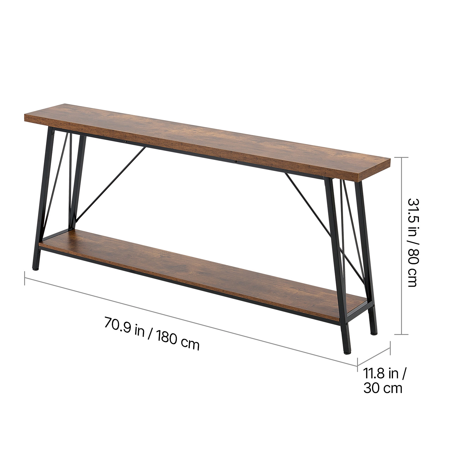 HONGGE Narrow Console Sofa Table Behind Couch Table Entryway Table and Skinny Hallway Table Narrow Sofa Table with