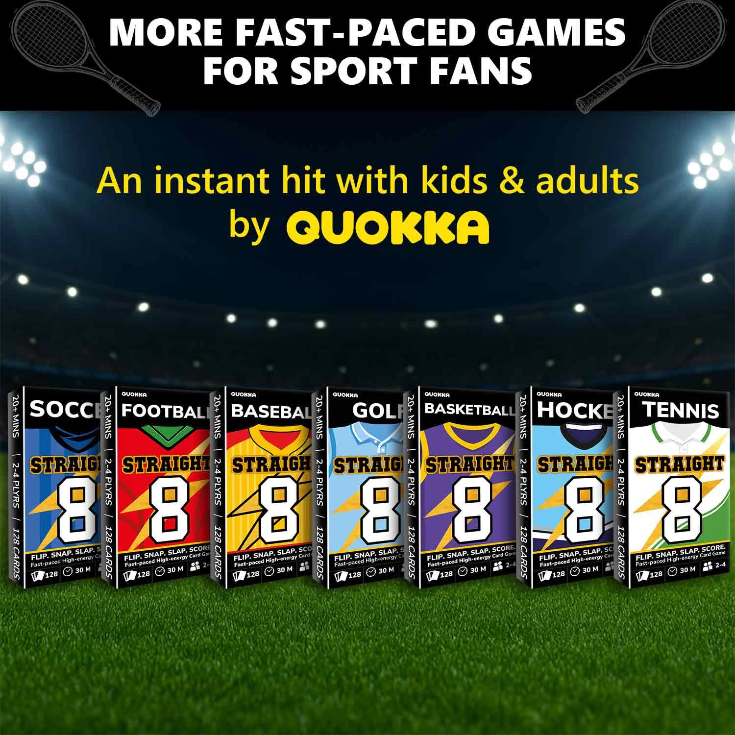 QUOKKA Fast-Paced Card Game for Kids & Adults, Number Sequence & Action Game for 2–8 Players