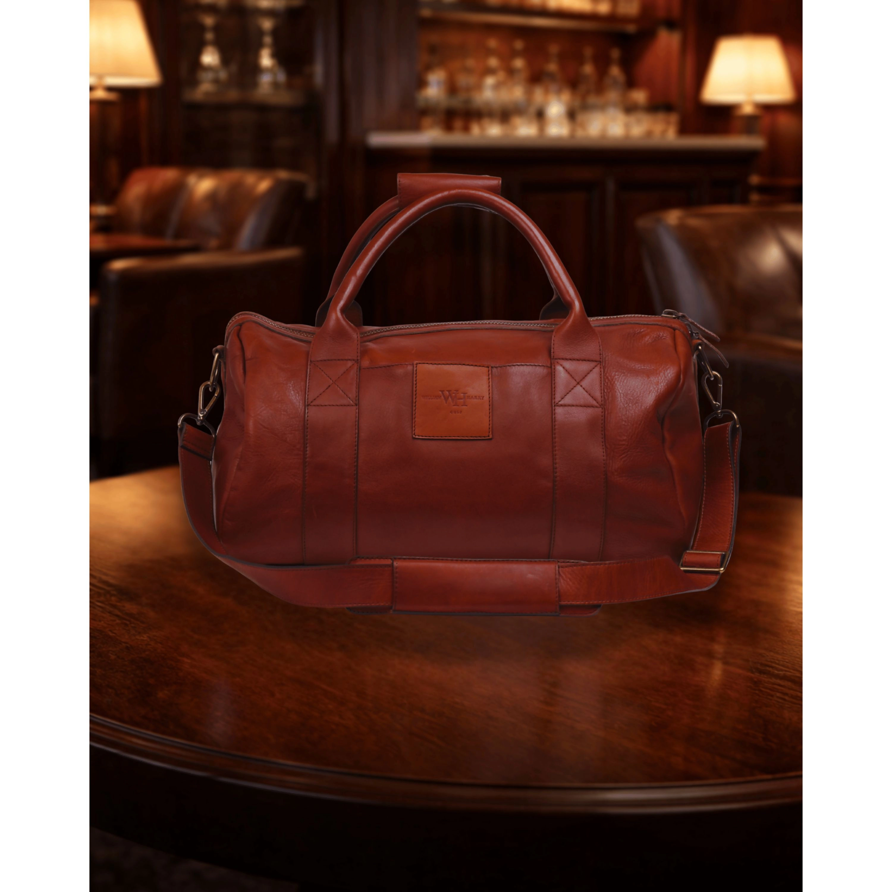 Wear Sierra Mens Leather Golf Travel Bag