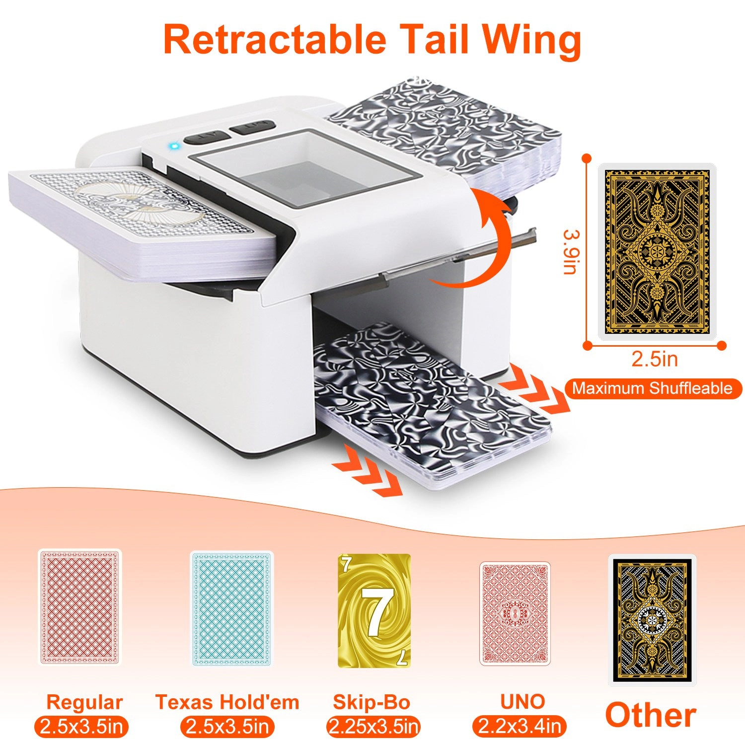 GBruno 2-Deck Rechargeable Automatic Card Shuffler