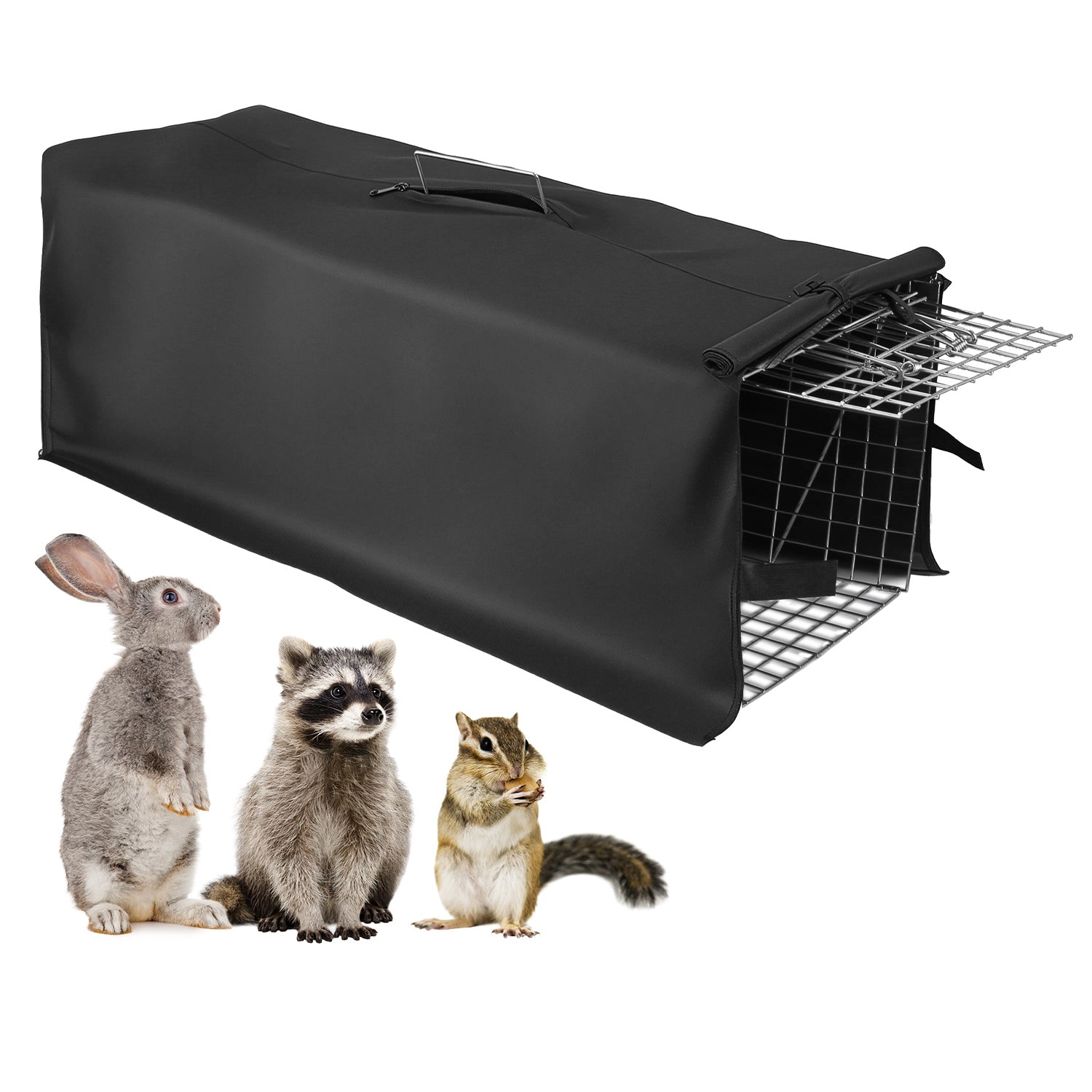 GBruno Heavy Duty Folding Live Animal Trap Cage 31in