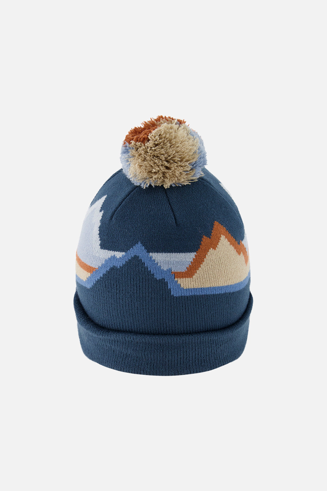 Deux par Boys Mountain Jacquard Winter Knit Hat with Pompom