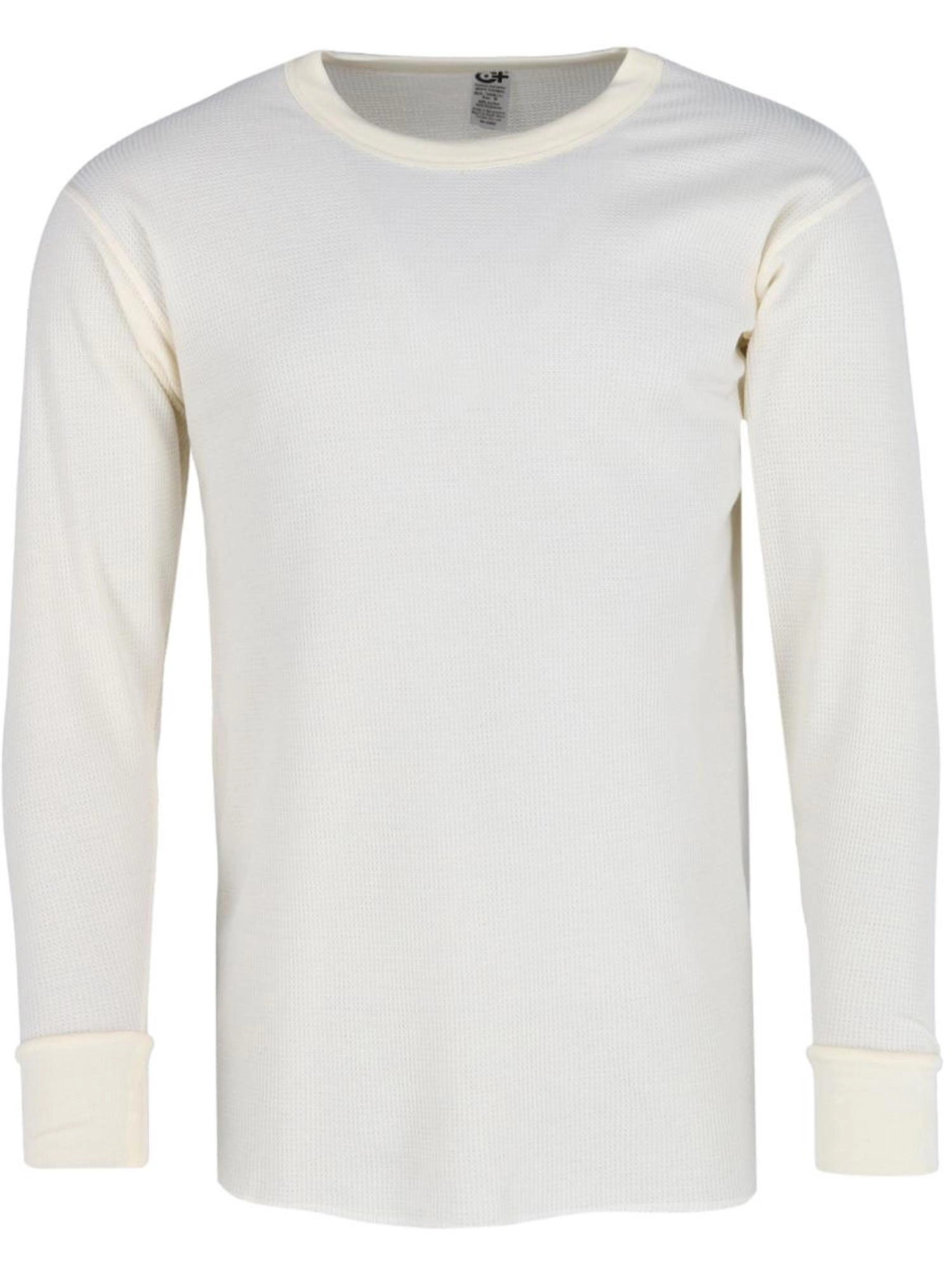 Cotton Plus Men's Thermal Underwear Long Sleeve Shirt