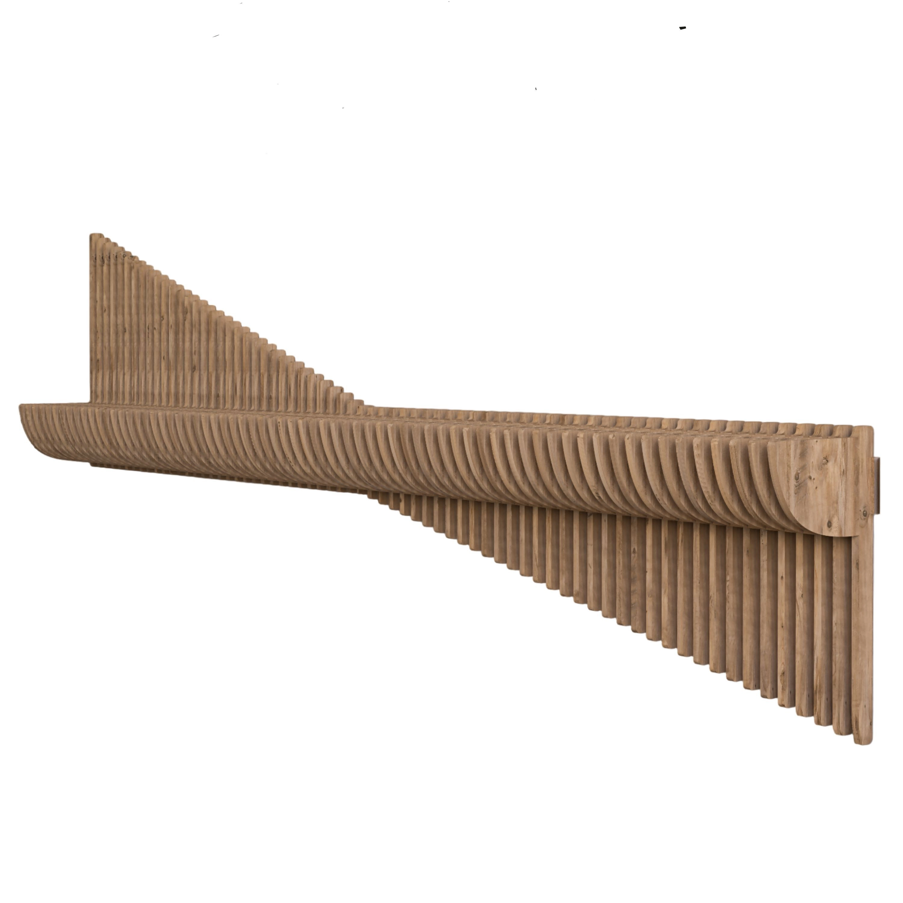 Wear Sierra Parametric 60" 3D Wavy Floating Shelf