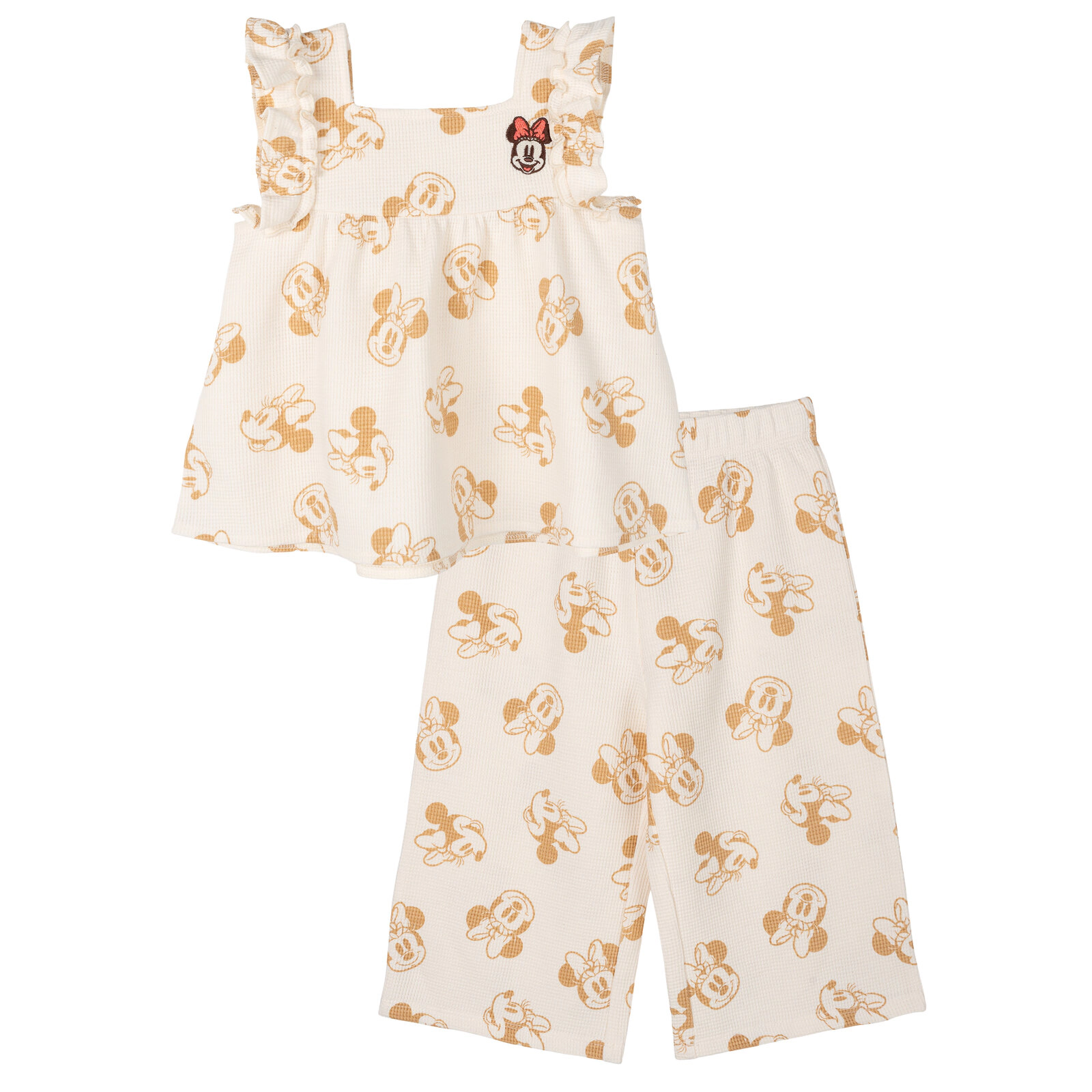Disney Minnie Mouse Girls' Sleeveless 2-Piece Tank Top and Pants Set