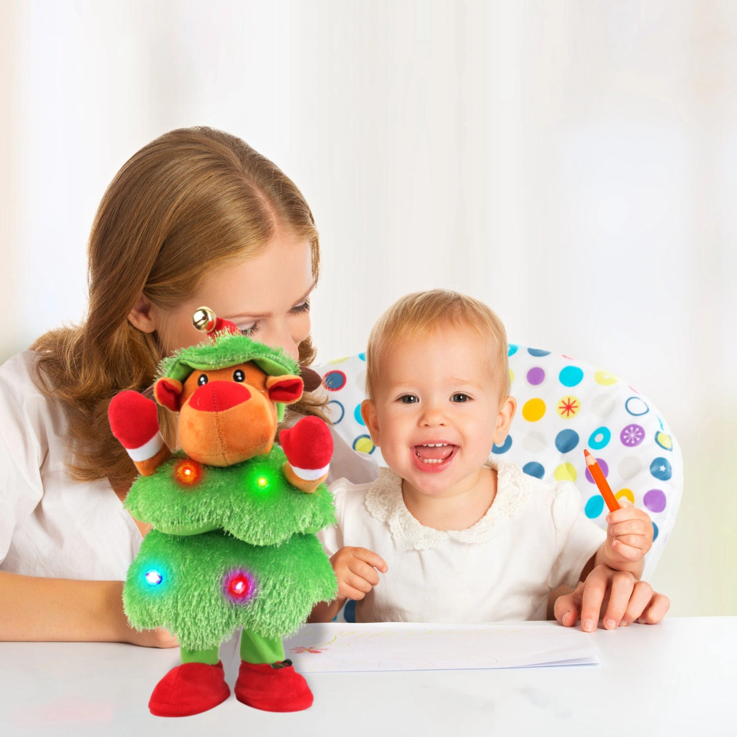 GBruno Interactive Dancing Singing Plush Elk Toy