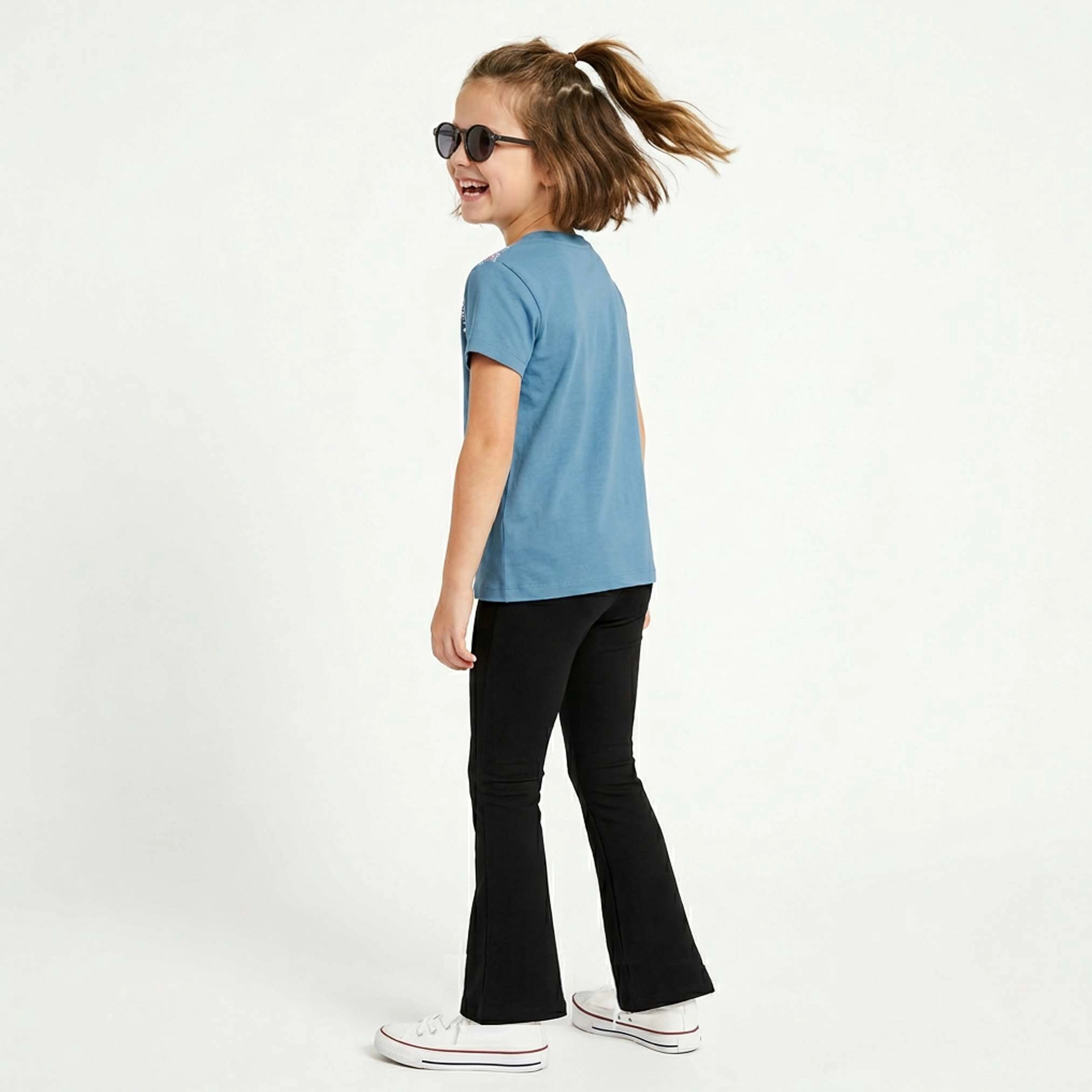 Mightly Girls Organic Cotton Solid Flare Leggings