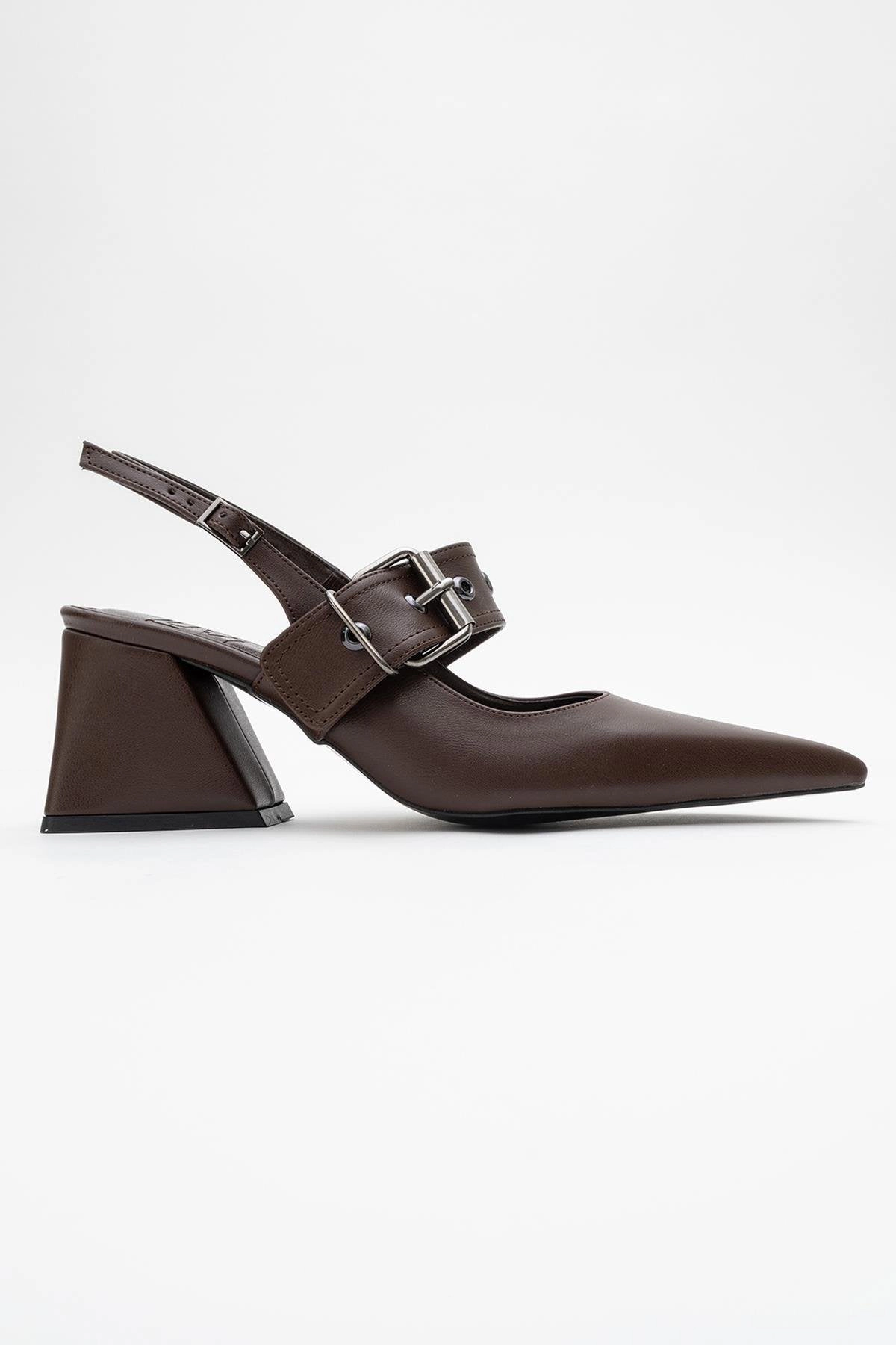 Prologue Shoes Womens Nepido Pointed Toe Block Heel Pump