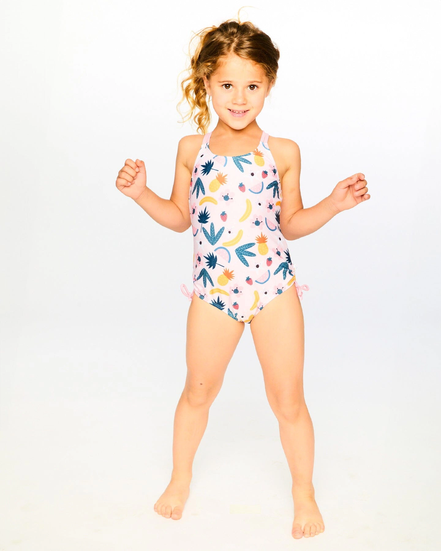 Deux par Girls One-Piece Swimsuit Printed Fruits