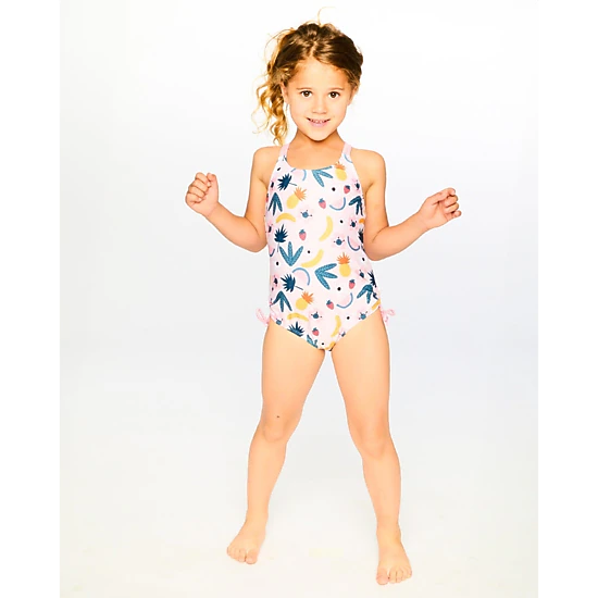 Deux par Deux Girls One-Piece Swimsuit Printed Fruits