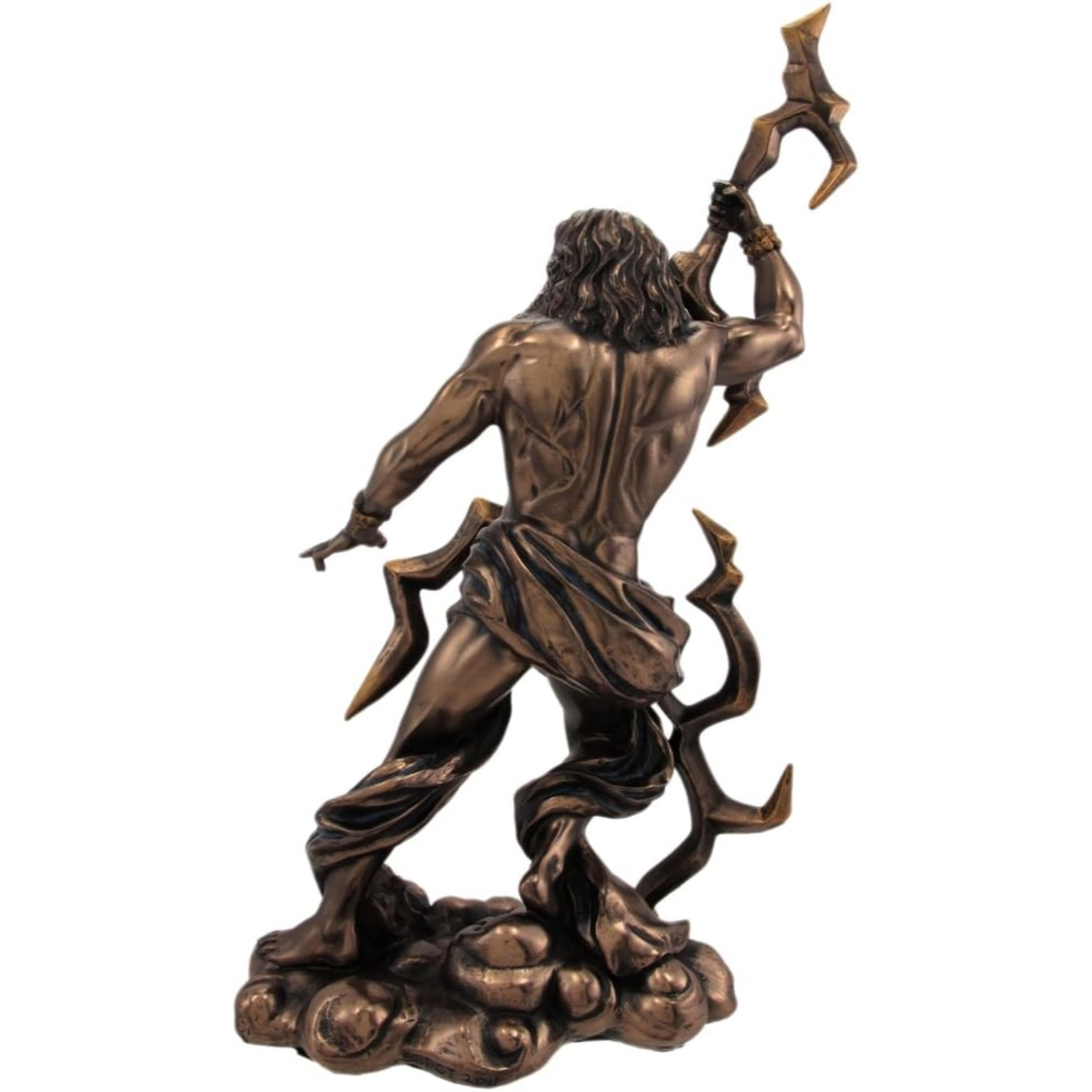 Pacific Giftware Zeus Grecian God Throwing Lightning Bolt Resin Statue Figurine 11 Inch
