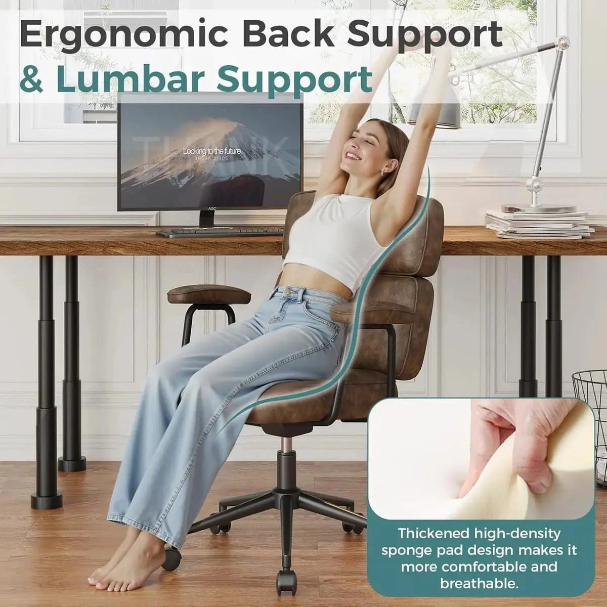 Platinum-Level Office Chairs Premium Ergonomic Office Chair With Lumbar Support And Height