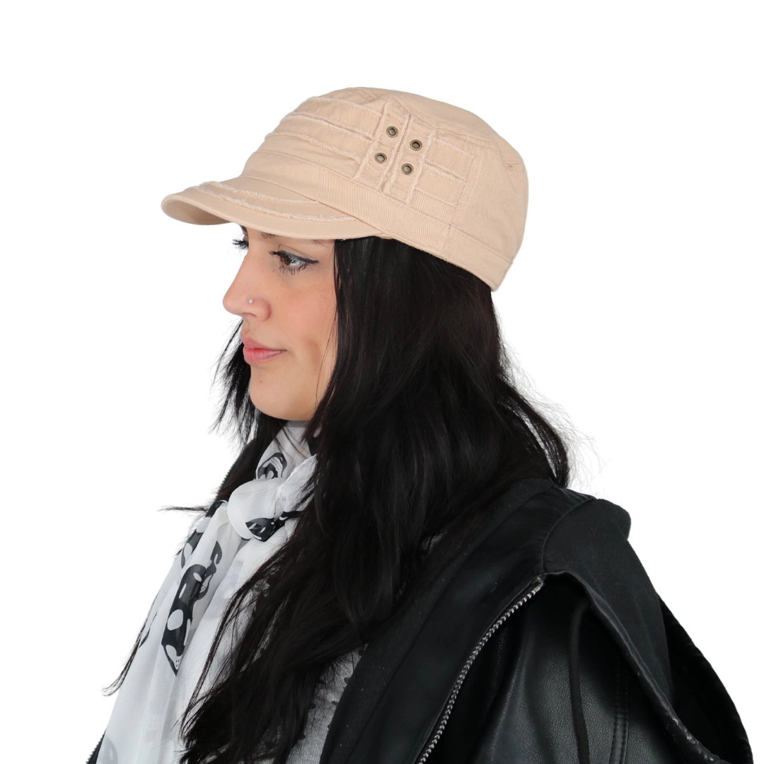 CTM Women's Distressed Cadet Hat