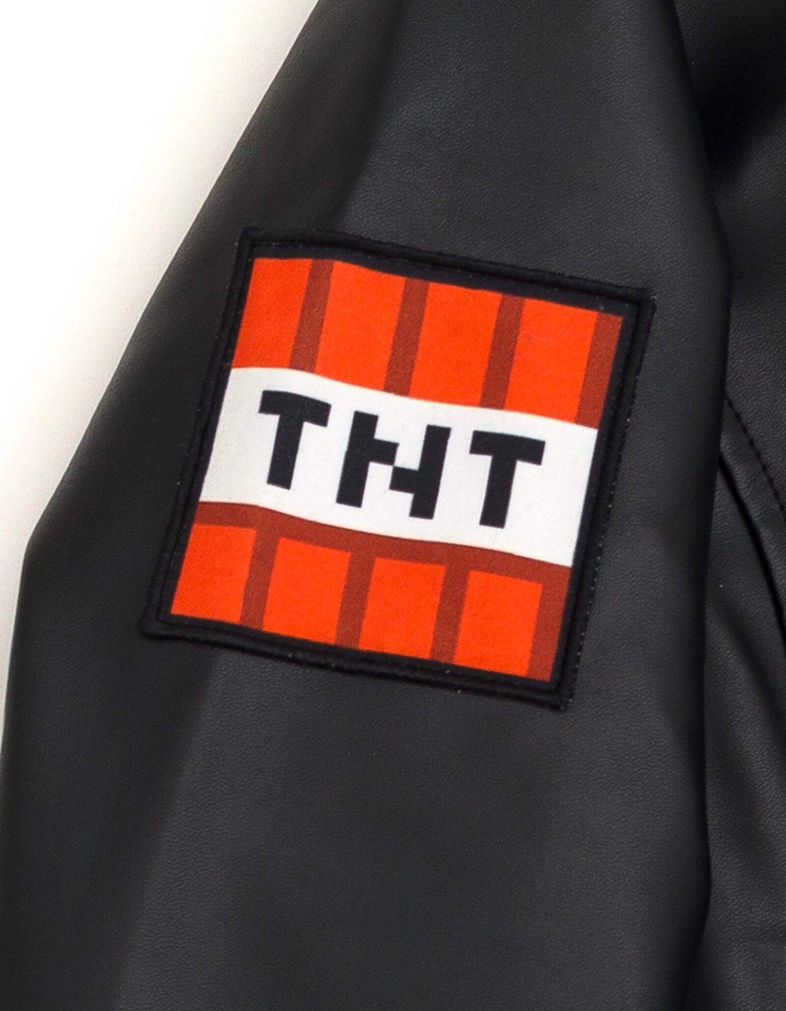 Minecraft Creeper Boys' Zip-Up Leather Jacket