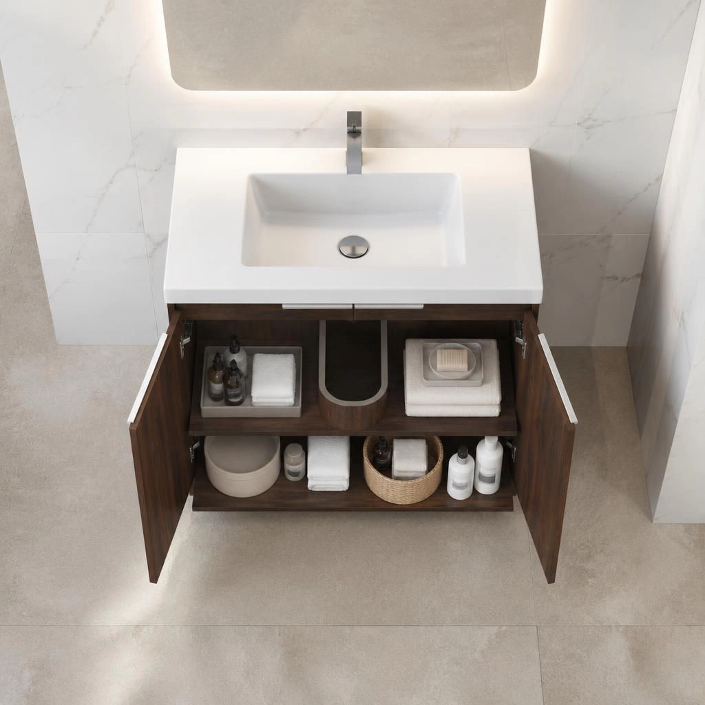 ELEMENT ACE Compact Plywood Bathroom Storage Cabinet