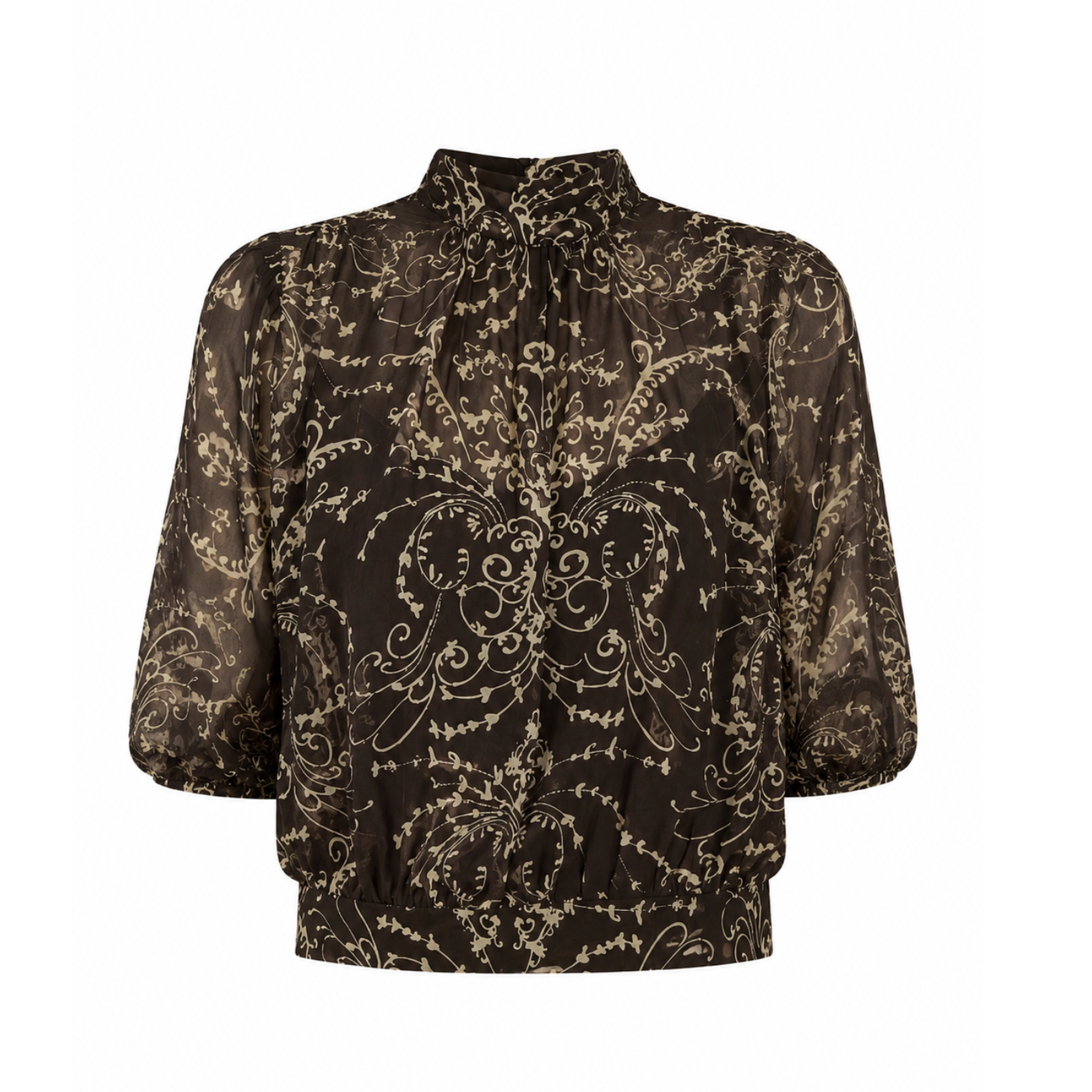 Rose & Nancy Women's Freya Black Print Blouse