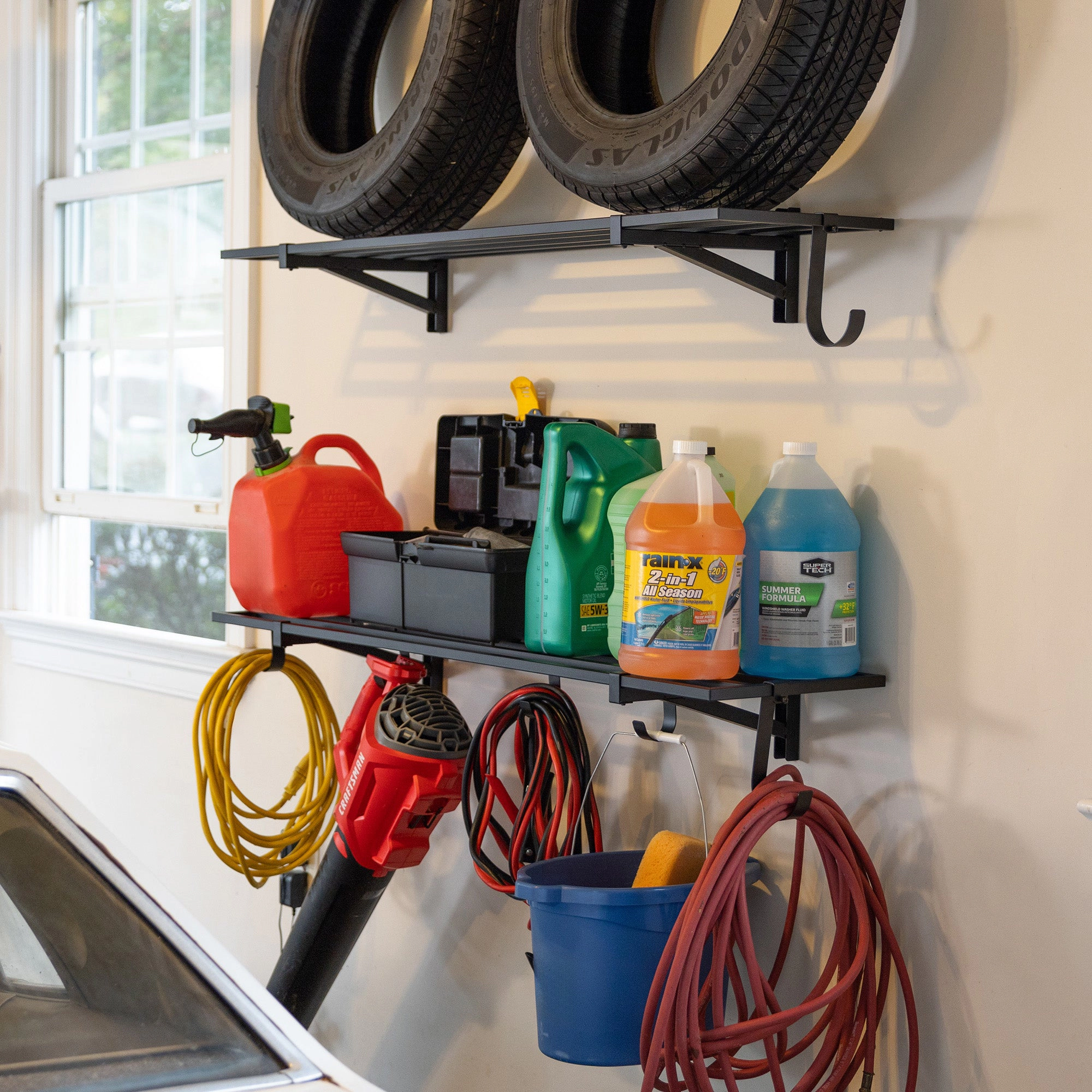 StoreYour 1' x 4' Bristol Garage Wall Mount Shelves, 2 Pack