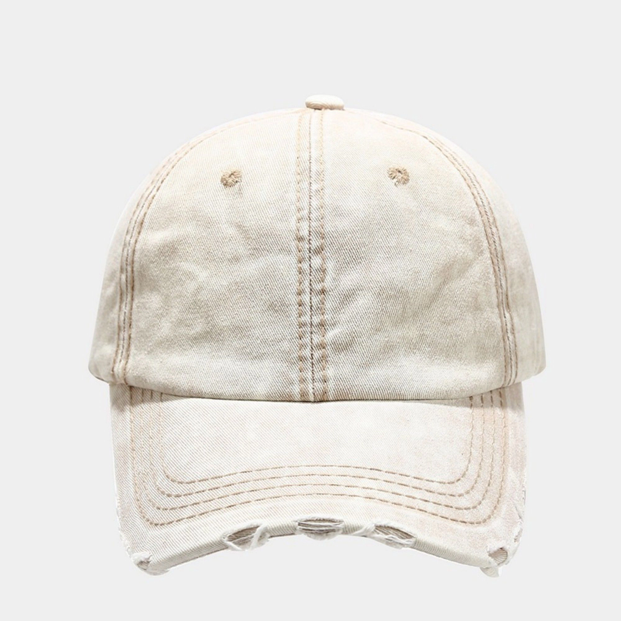Anna-Kaci Women's Distressed Washed Baseball Cap with Curved Brim