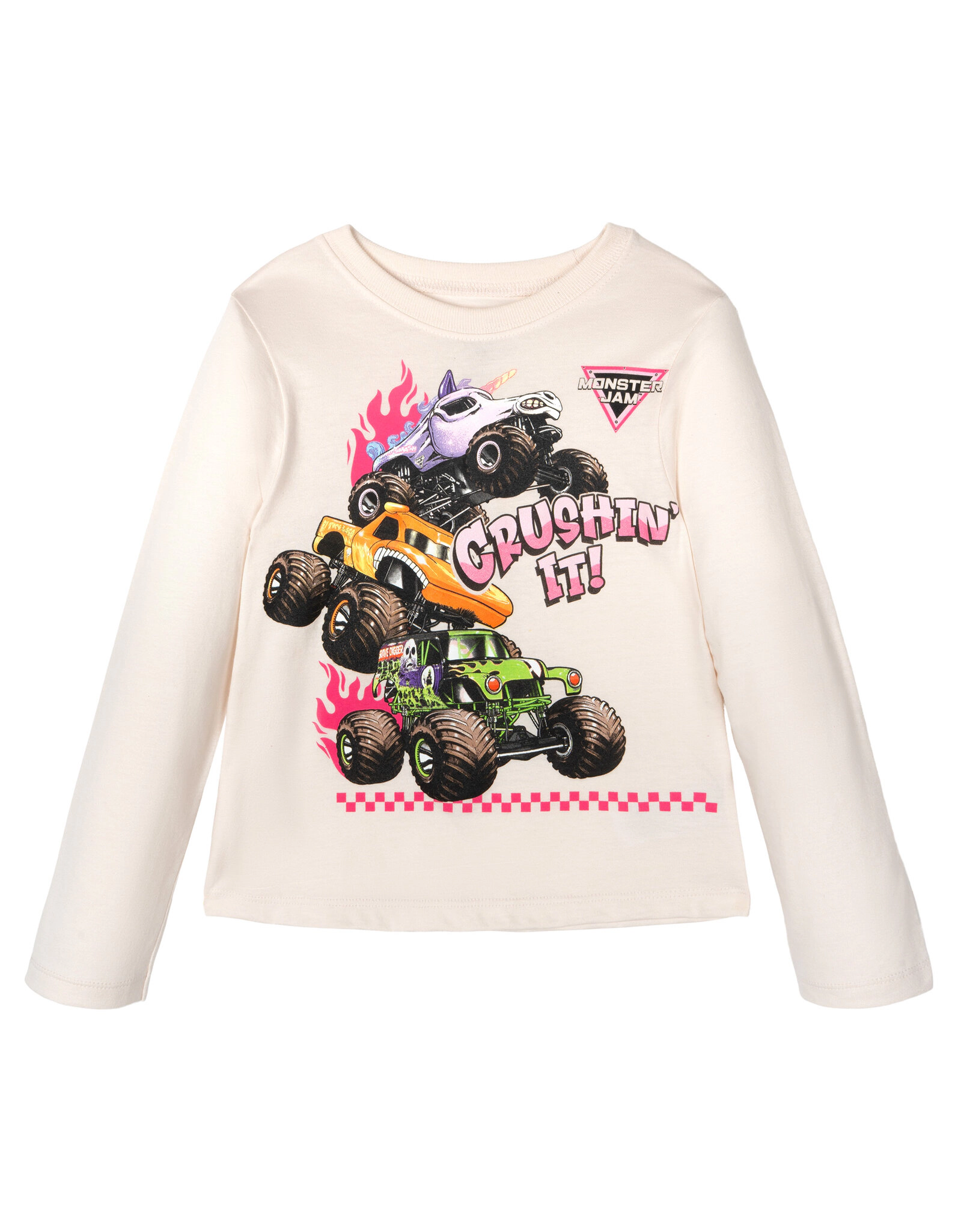 Monster Jam Girls' 2-Pack Long Sleeve T-Shirts