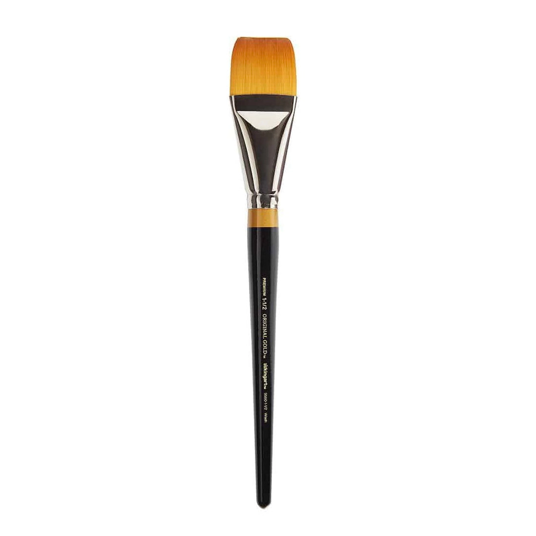 KINGART Original Gold 9550 Square Wash Golden Taklon Brush