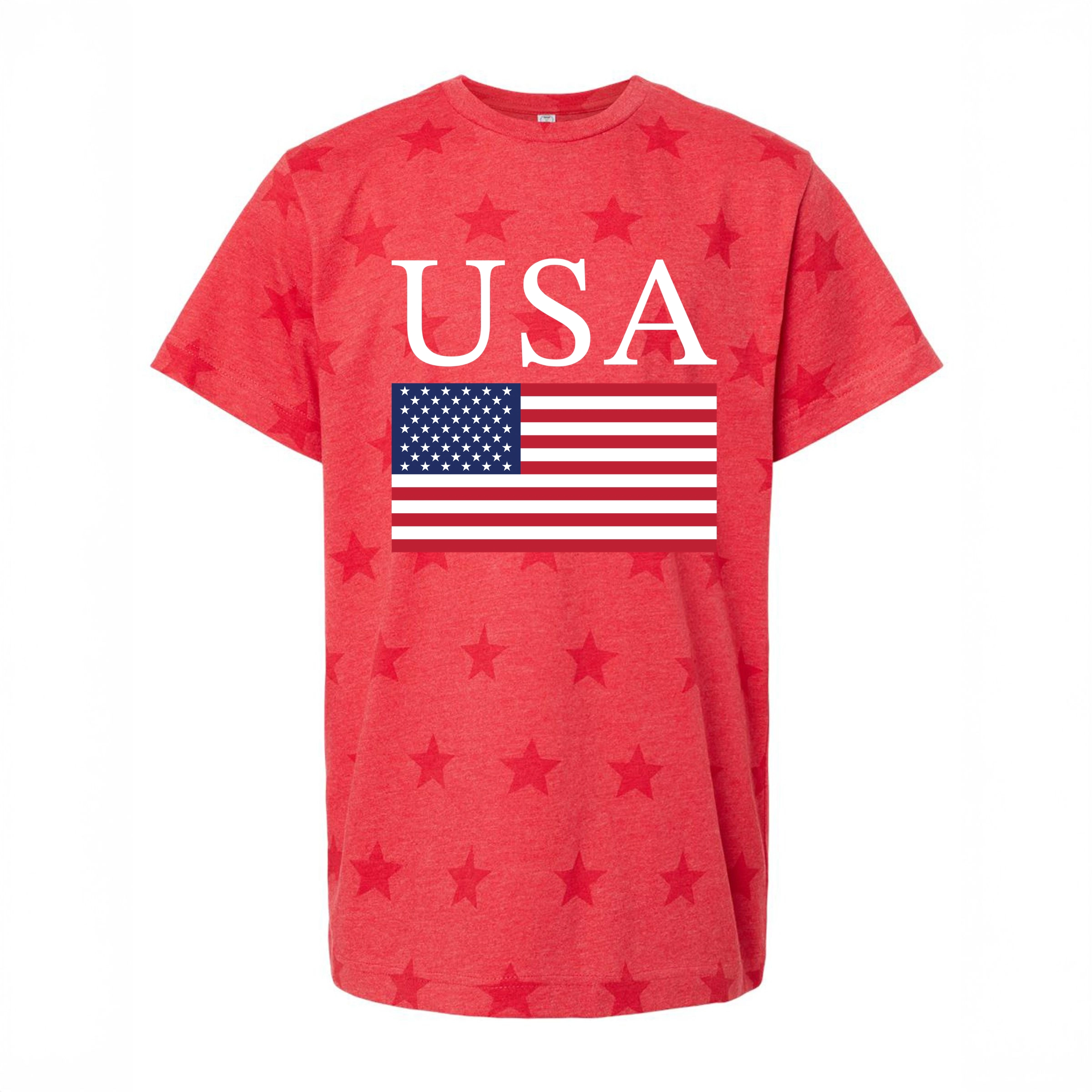 The Juniper Shop - USA Flag Solid Youth Short Sleeve Star Tee