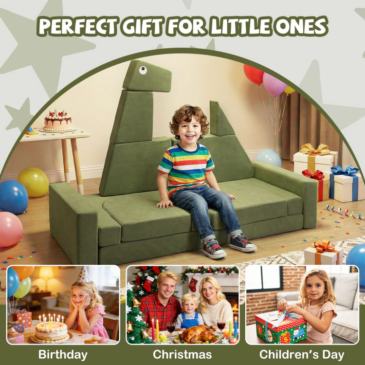 Hivvago 13 Pieces Modular Kids Play Couch For Inspiring Creativity