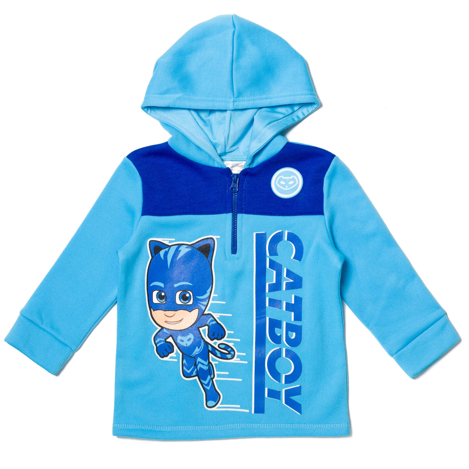 PJ Masks Fleece Quarter-Zip Hooded Sweatshirt