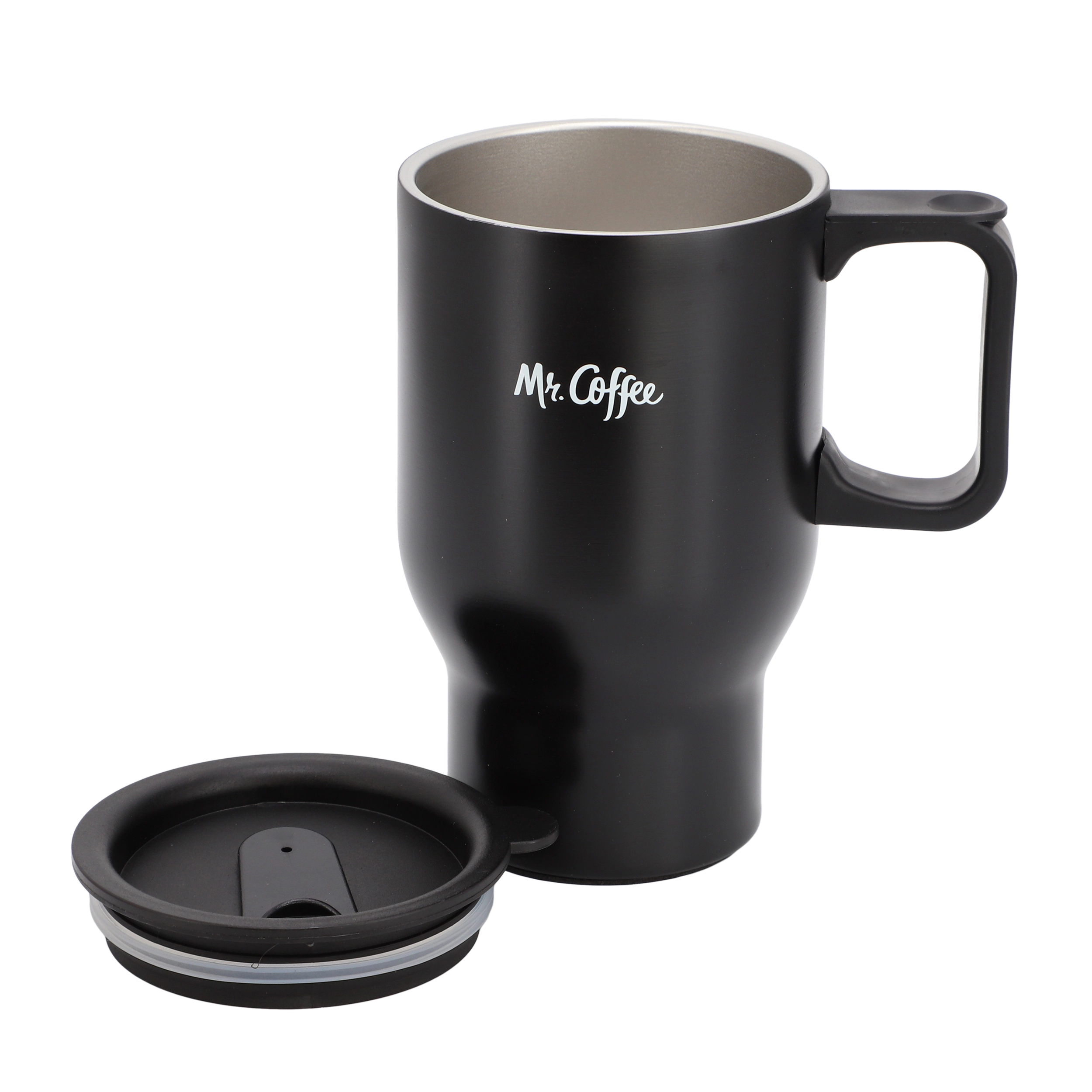 Mr. Coffee Javelin 2 Piece Thermal Bottle and Travel Mug Set Silver