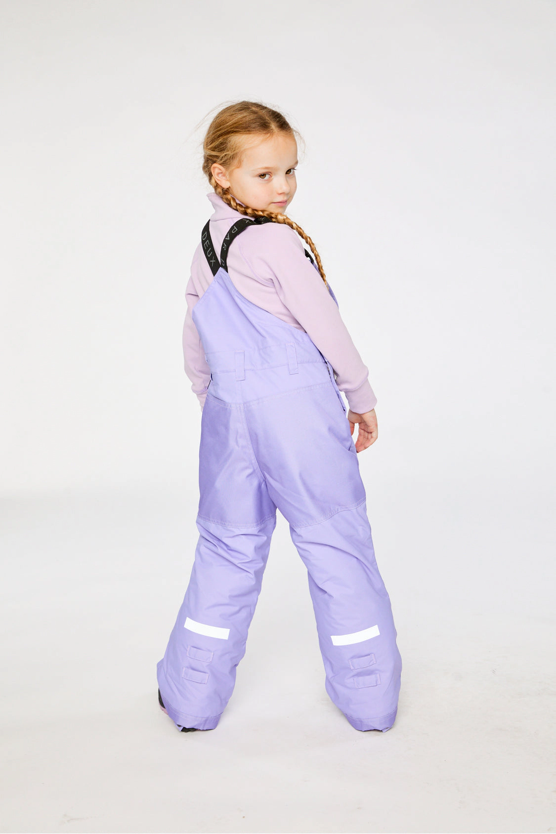 Deux par Girls Play Cordura-Reinforced Overall Snow Bib with Adjustable Suspenders