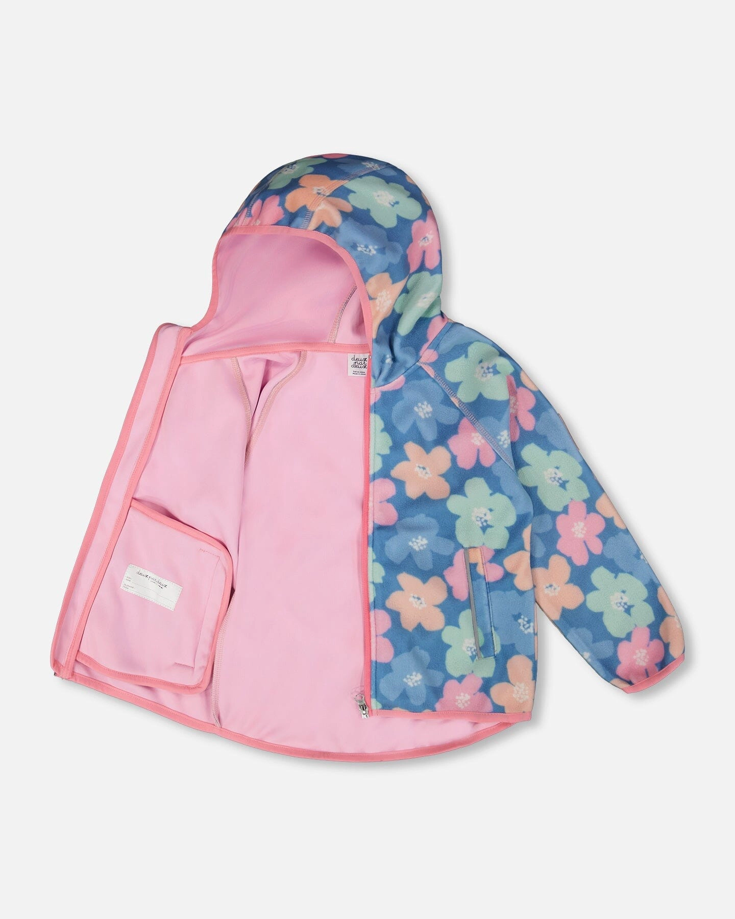 Deux par Deux Girls Softshell Jacket Flower Print