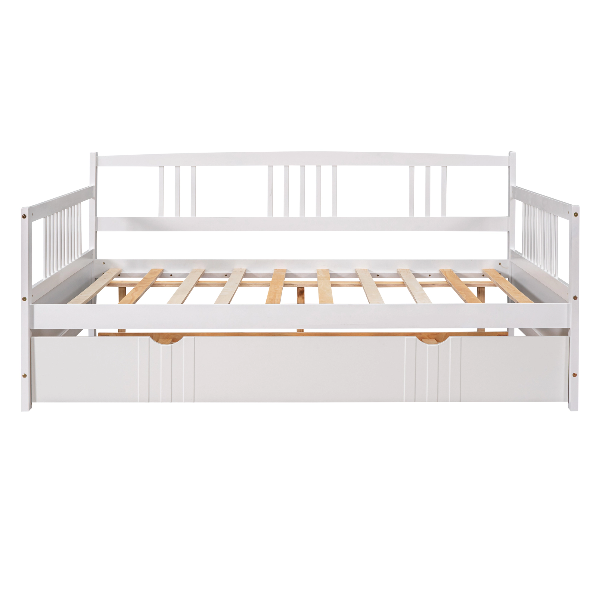 Flynama Full Size Daybed with Twin Trundle, White