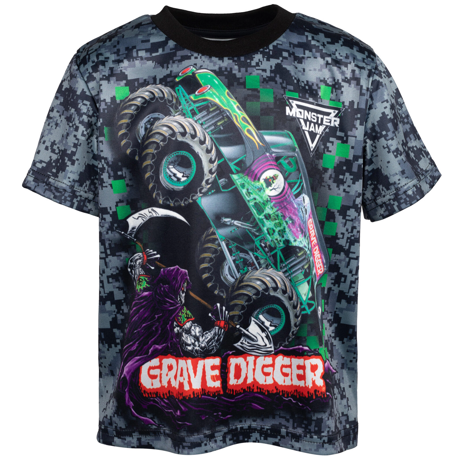 Monster Jam Boys' 3-Pack Short Sleeve Athletic T-Shirts