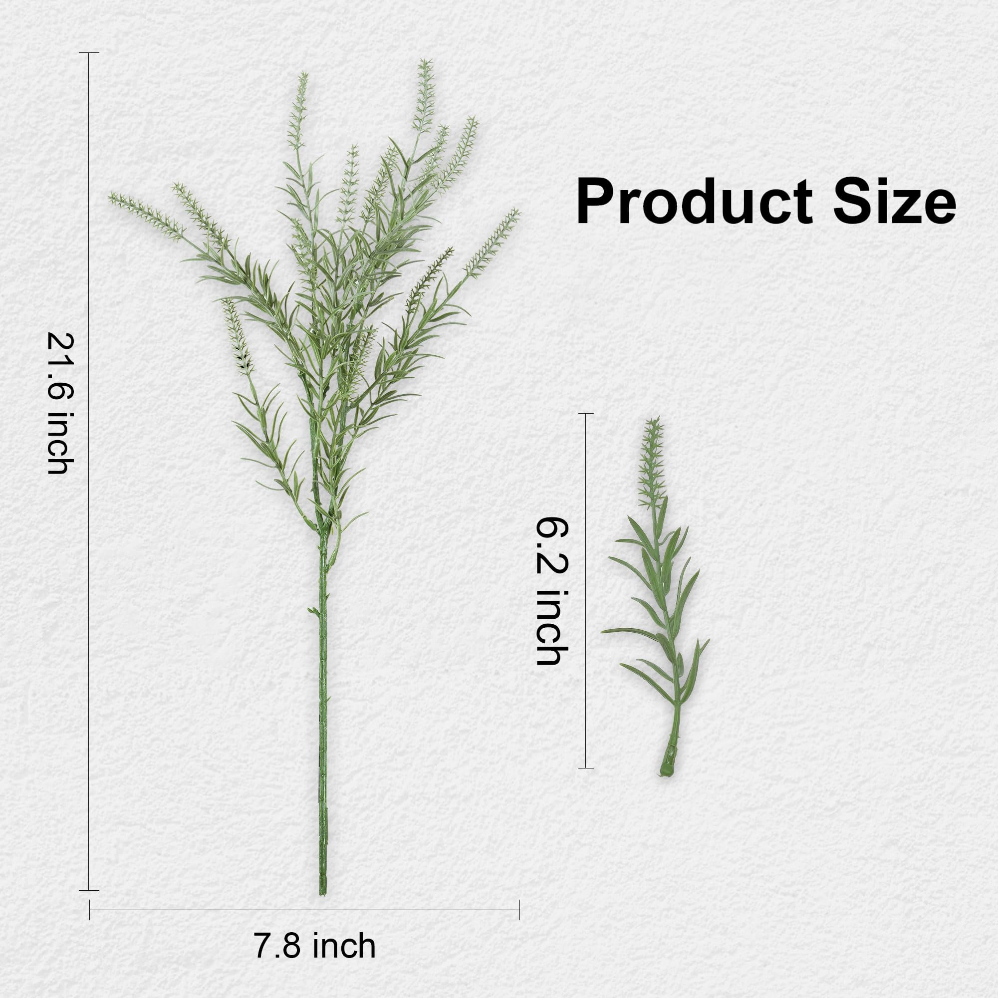 PUPWE Artificial Leaf Spray Stems Greenery Decor