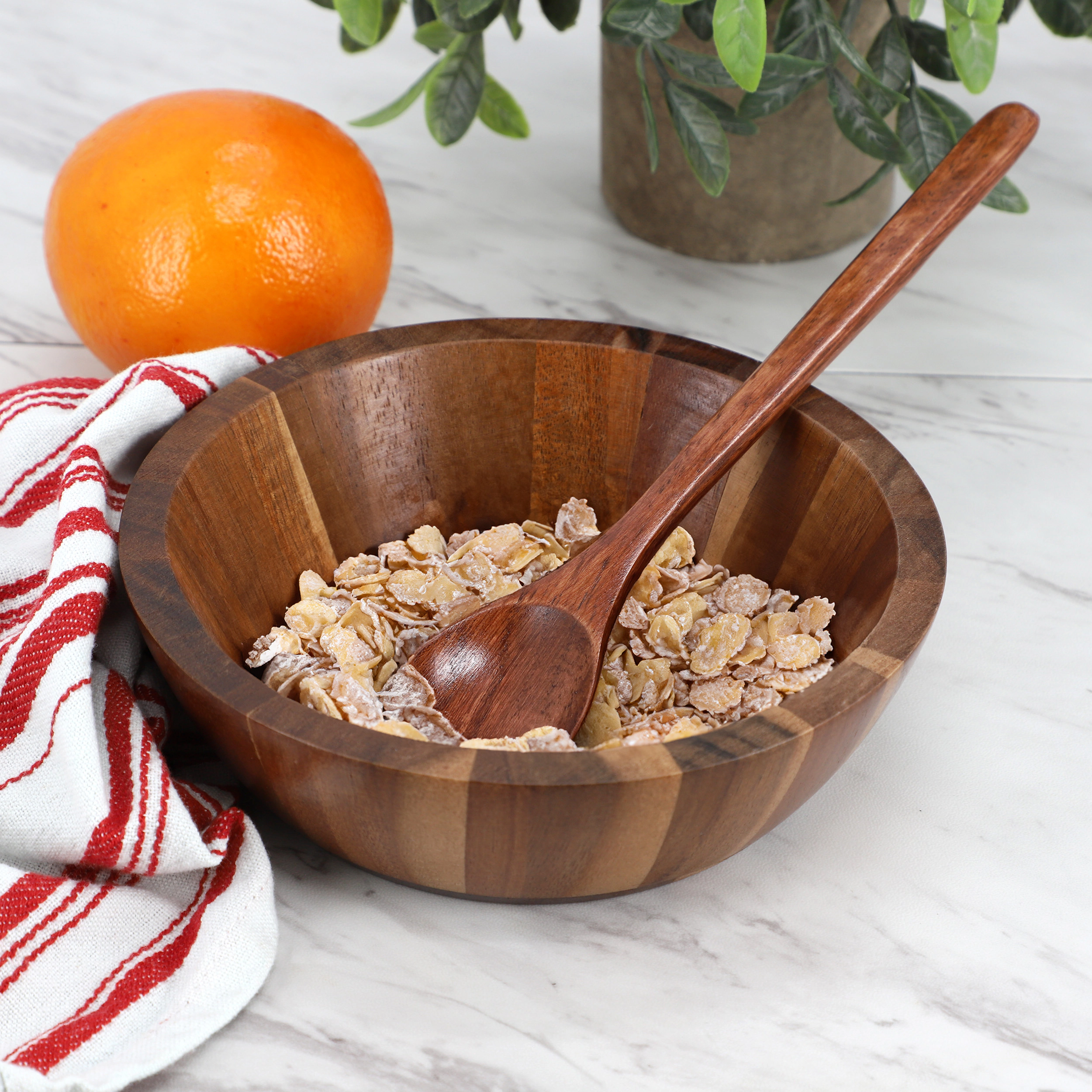 MegaChef 6 Piece 9 Inch Acacia Wood Spoon Set