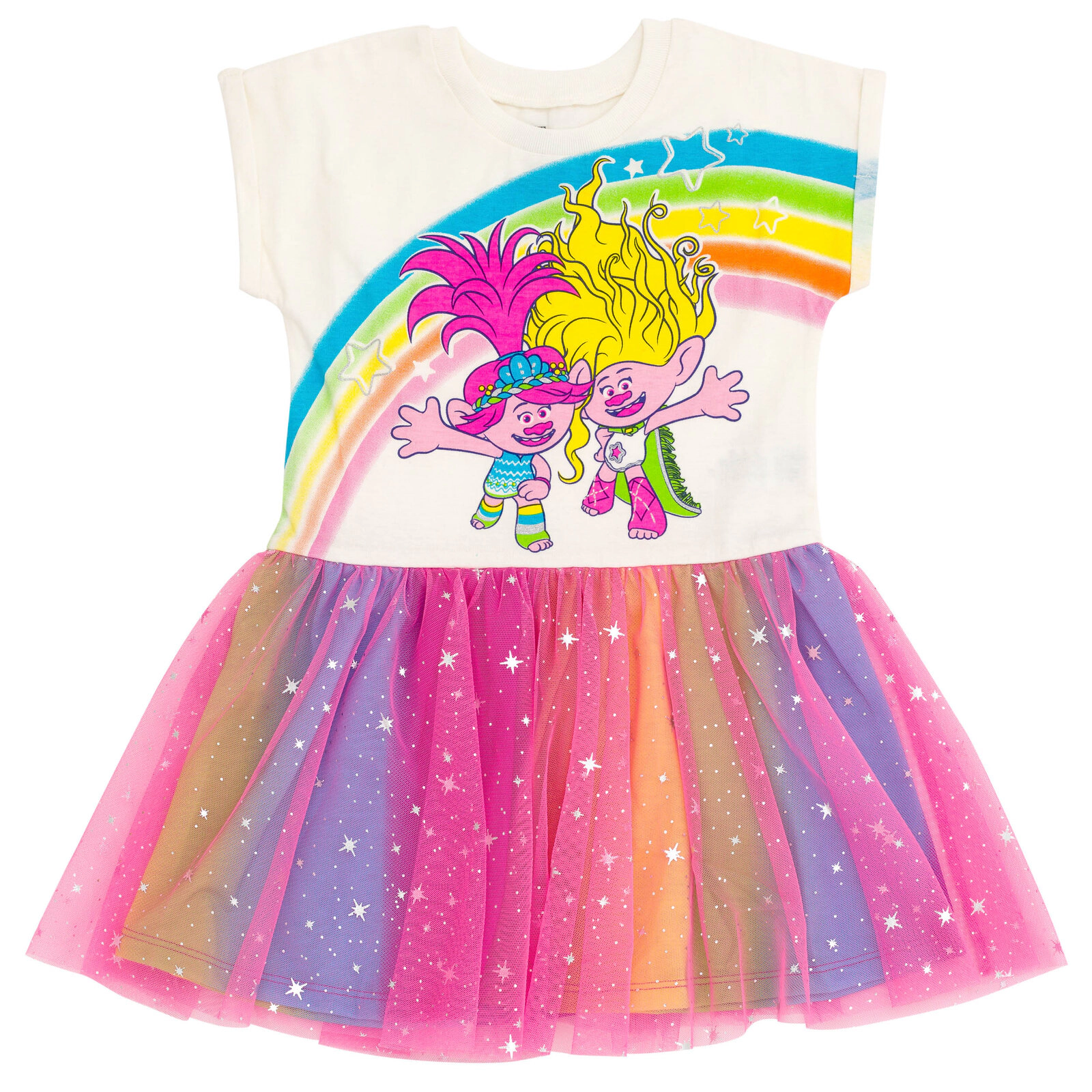 DreamWorks Trolls Girls' Glitter Tutu Dress