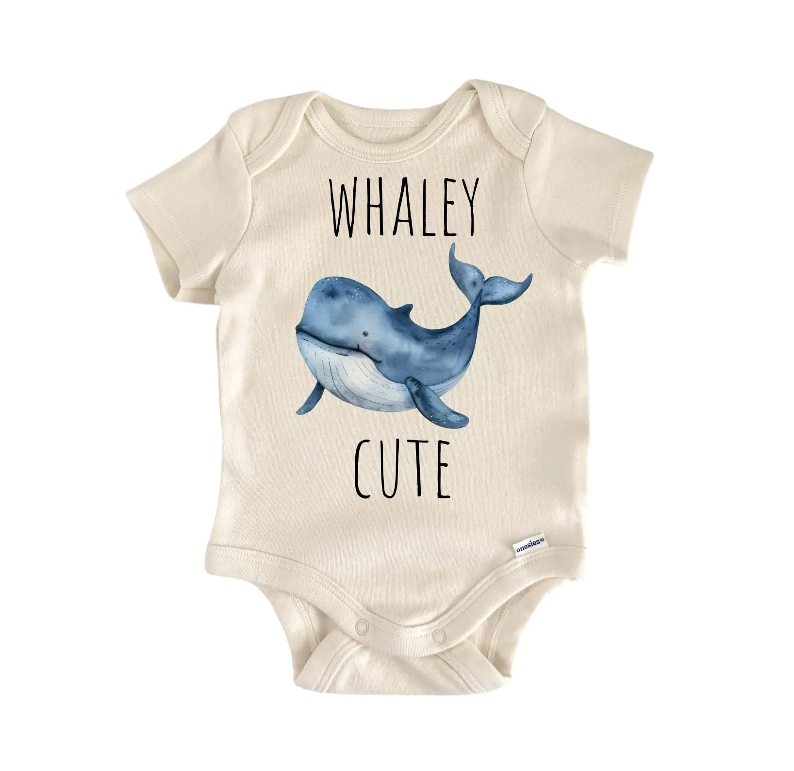NOFO VIBES Unisex Whale Whaley Beach Newborn Baby Bodysuit