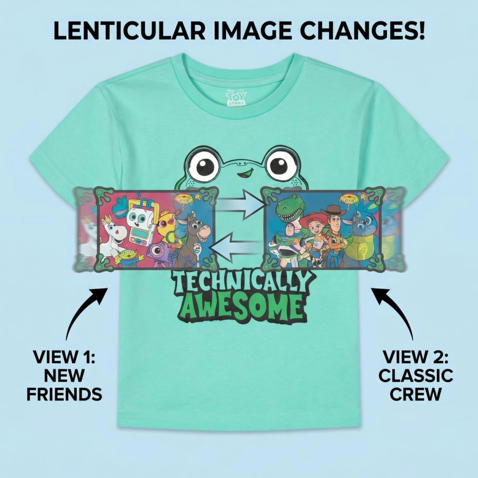 Disney Toy Story Boys' Holographic Short Sleeve T-Shirt