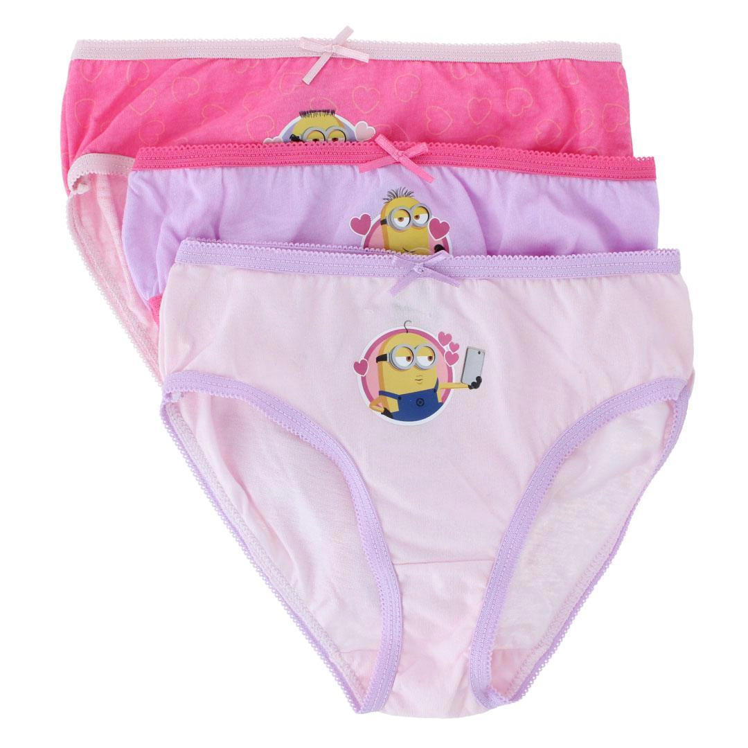 Textiel Trade Toddler Girl's Minion Brief Underwear (3 Pack)