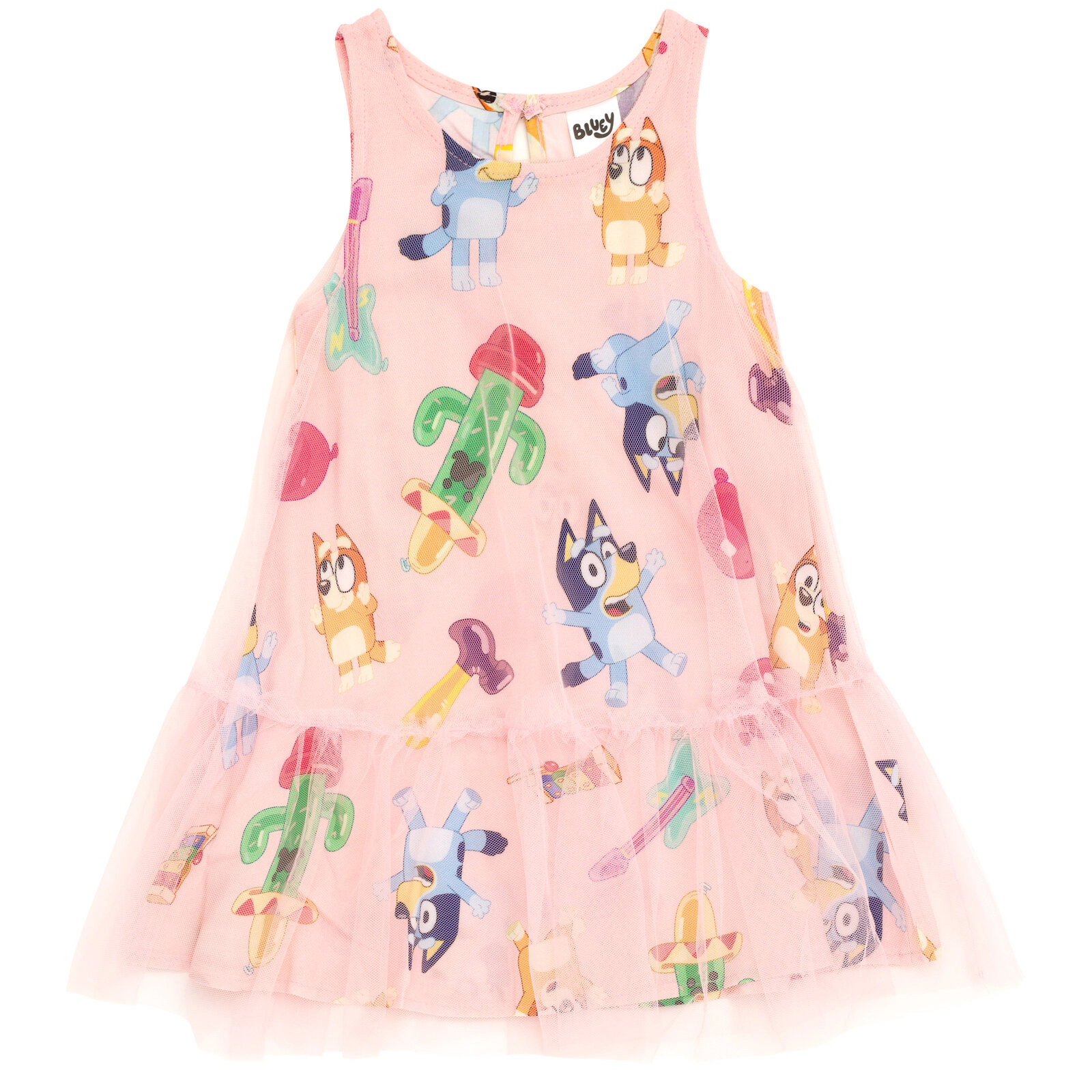 Bluey Girls' Sleeveless Dress