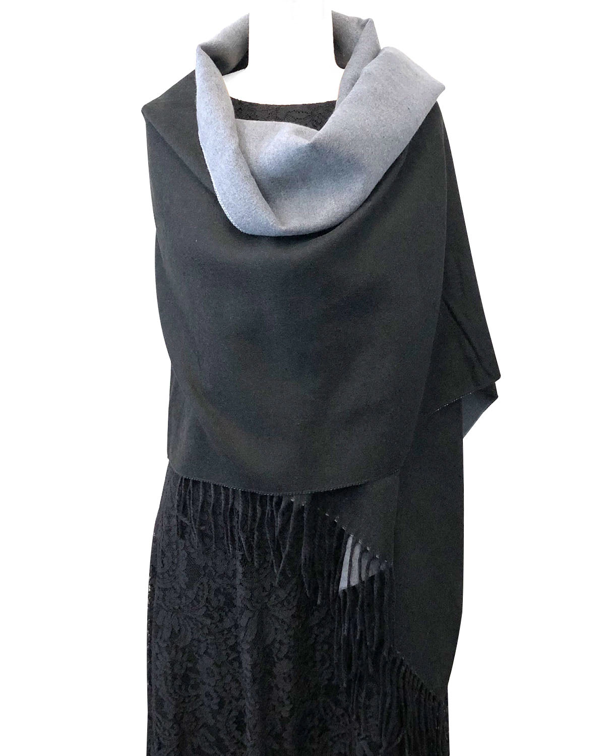 Wrapables Women's Large Two-Tone Winter Scarf Wrap Shawl