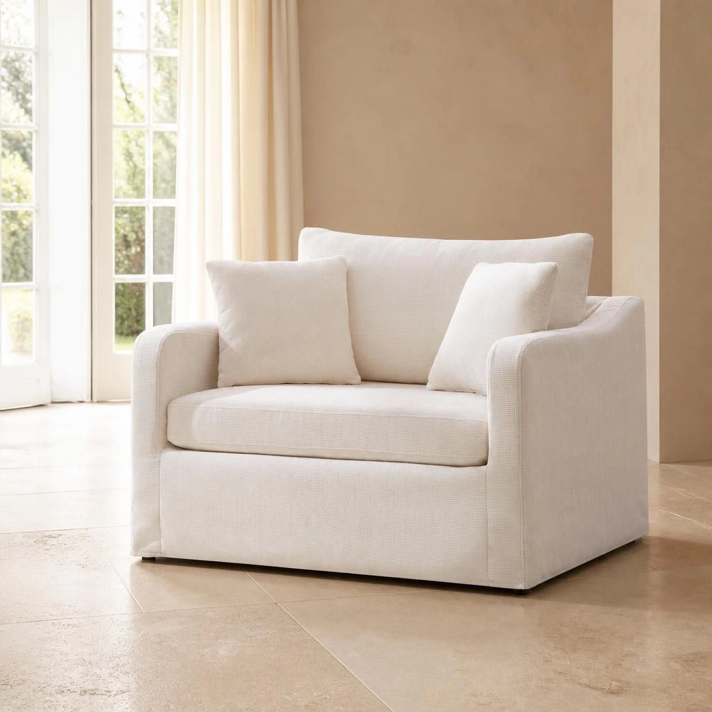 GOODSILO Comfortable Upholstered Chenille Accent Chair
