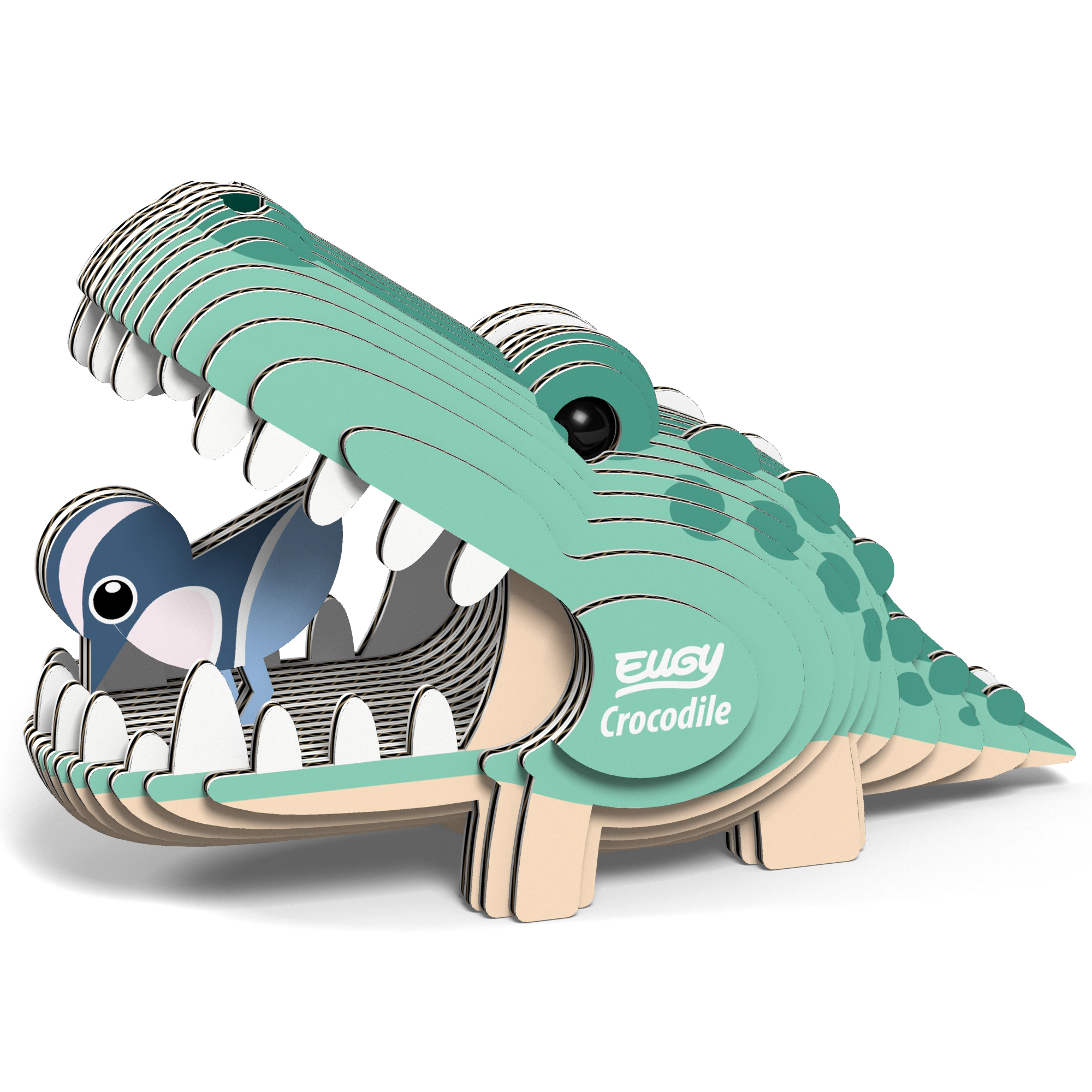 EUGY Crocodile 3D Puzzle - contains 22 puzzle pieces
