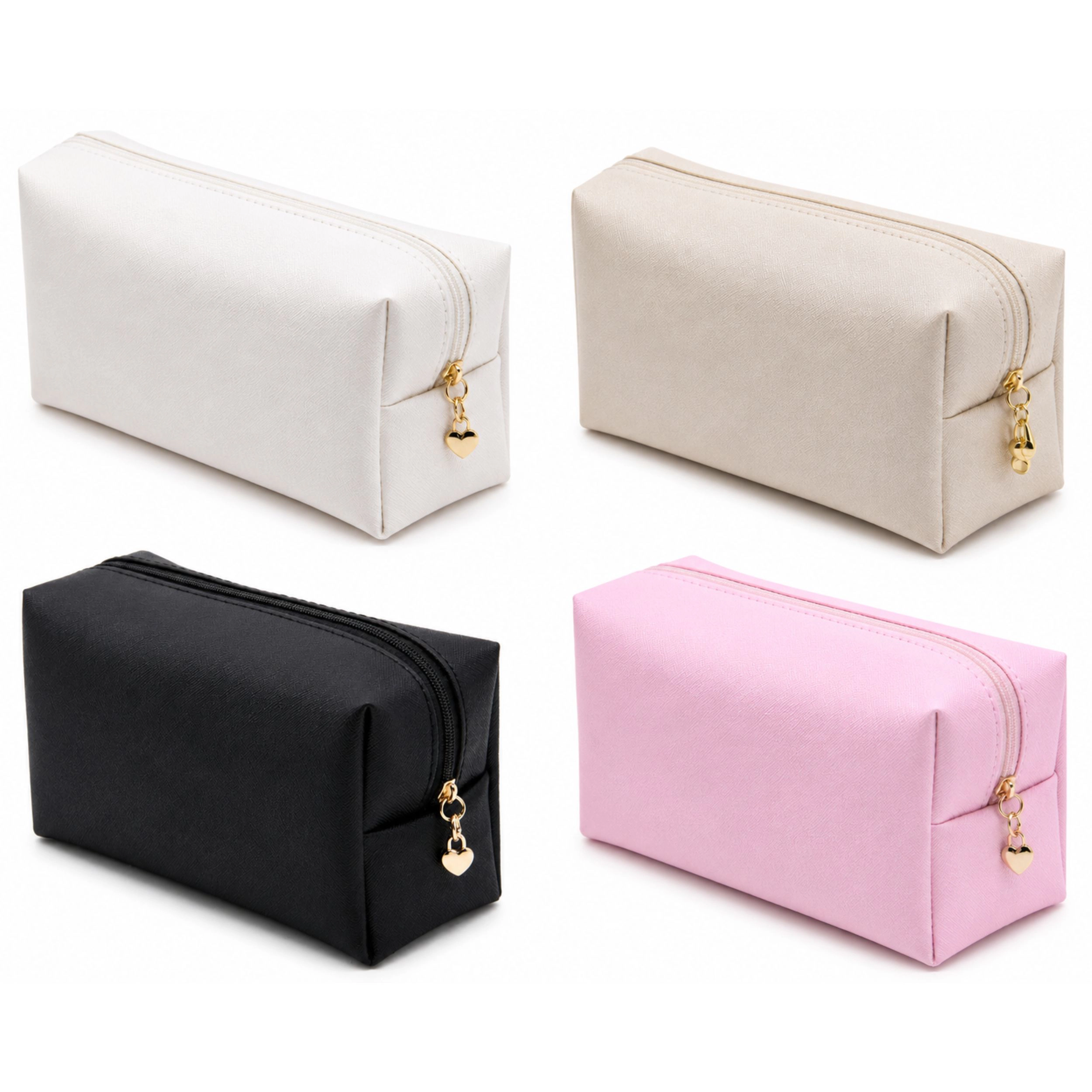 Home Collection PU Leather Waterproof Makeup Bag Cosmetic Toiletry Organizer Pouch