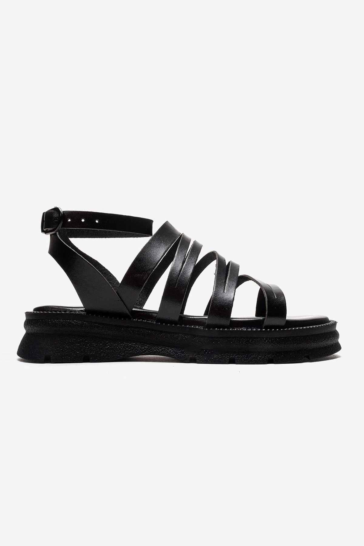 Forever & Always Womens Pelsa Leather Multi Strap Sandals