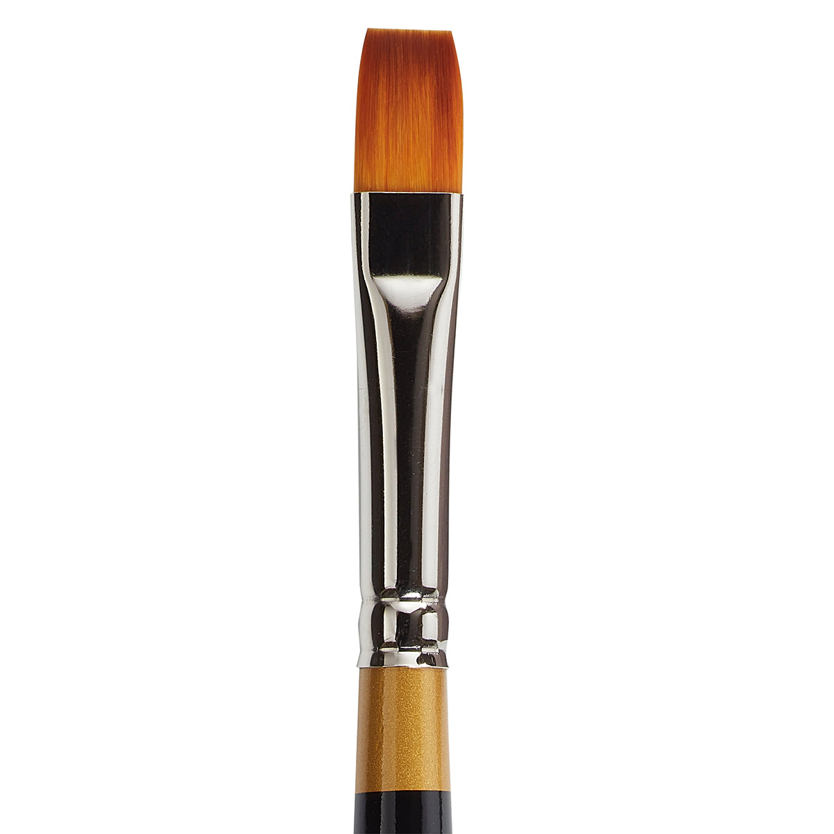 KINGART Original Gold 9300 Flat Shader Golden Taklon Brush - Short Handle