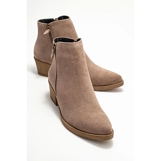 Forever & Always Womens Jayer Leather Double-Zip Block Heel Boots