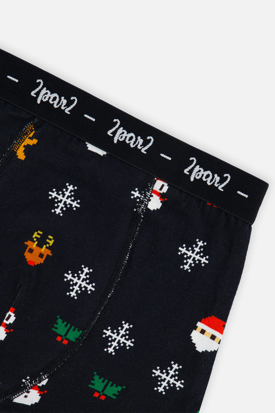 Deux par Boys Holiday Print Boxer Pack of 3 with Elastic Waistbands