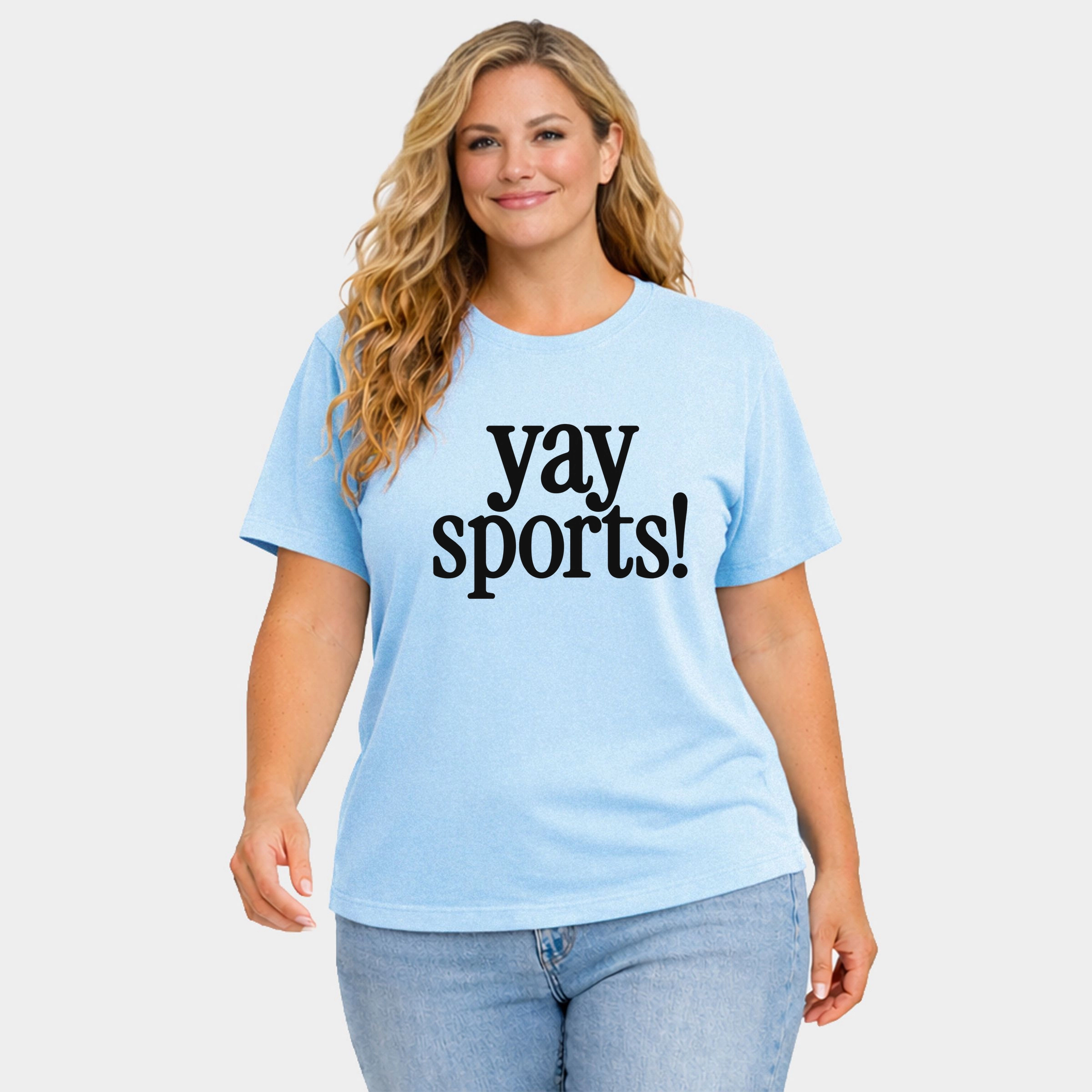 Simply Sage Market - Women's Plus Garment Dyed Tee Yay Sports!
